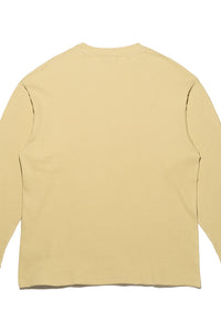 OVERSIZED WAFFLE LS T-SHIRT / YELLOW