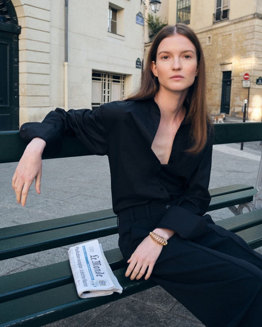 Classic navy blue shirt