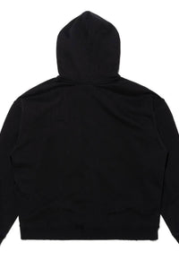 REGULAR FIT ZIP-UP HOODIE /FADED BLACK