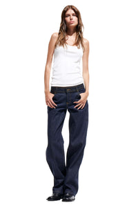 LOW RISE JEANS / NAVY BLUE