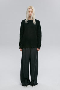 WIDE-LEG TROUSERS / DARK GREY