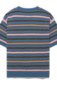 WOOL CASHMERE T-SHIRT / BLUE