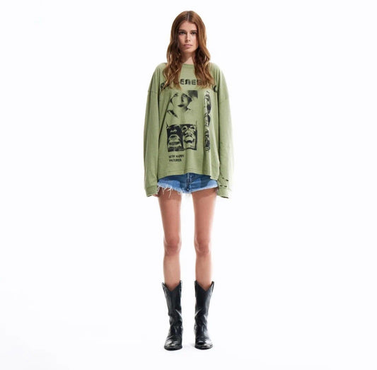 SAD GENERATION LS T-SHIRT/ GREEN