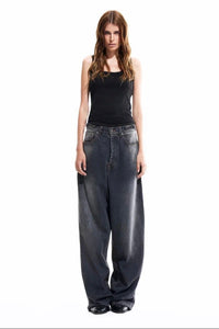 OVERSIZED BAGGY PANTS / GREY