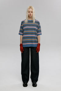 WOOL CASHMERE T-SHIRT / BLUE