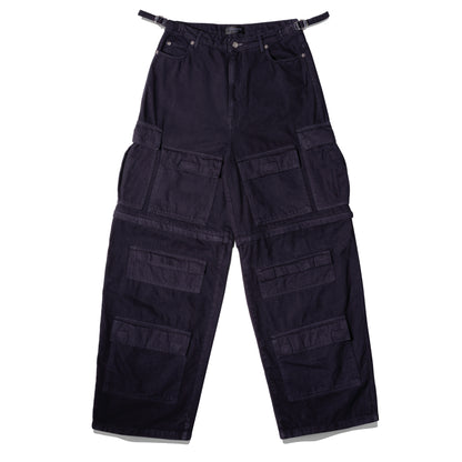 OVERSIZED CARGO PANTS / NAVY BLUE