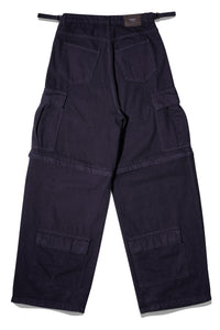 OVERSIZED CARGO PANTS / NAVY BLUE