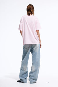 DISTRESSED T-SHIRT / PINK