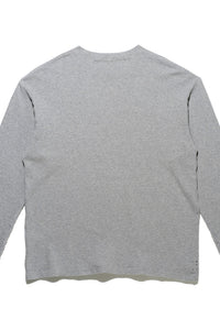 OVERSIZED WAFFLE LS T-SHIRT / GREY